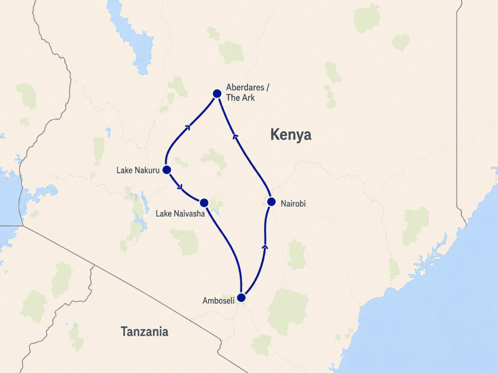 6-Day Kenya Safari: Nakuru, Naivasha & Amboseli FROM USD $1,495 PP