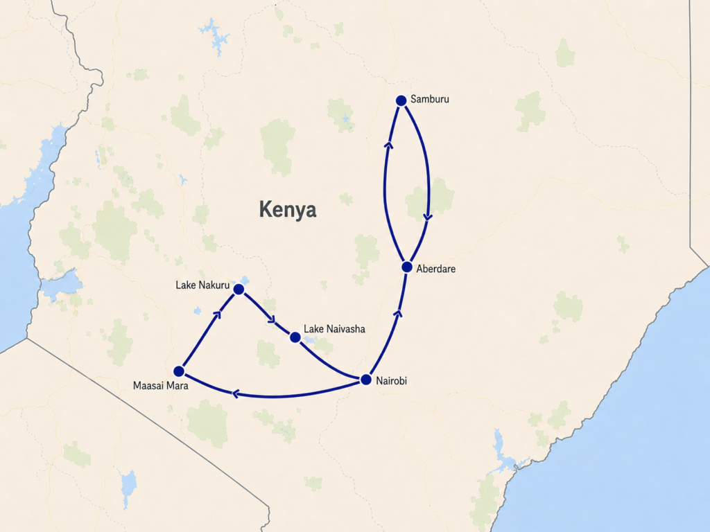 Kenya Aberdare Safari 9 Days / 8 Nights