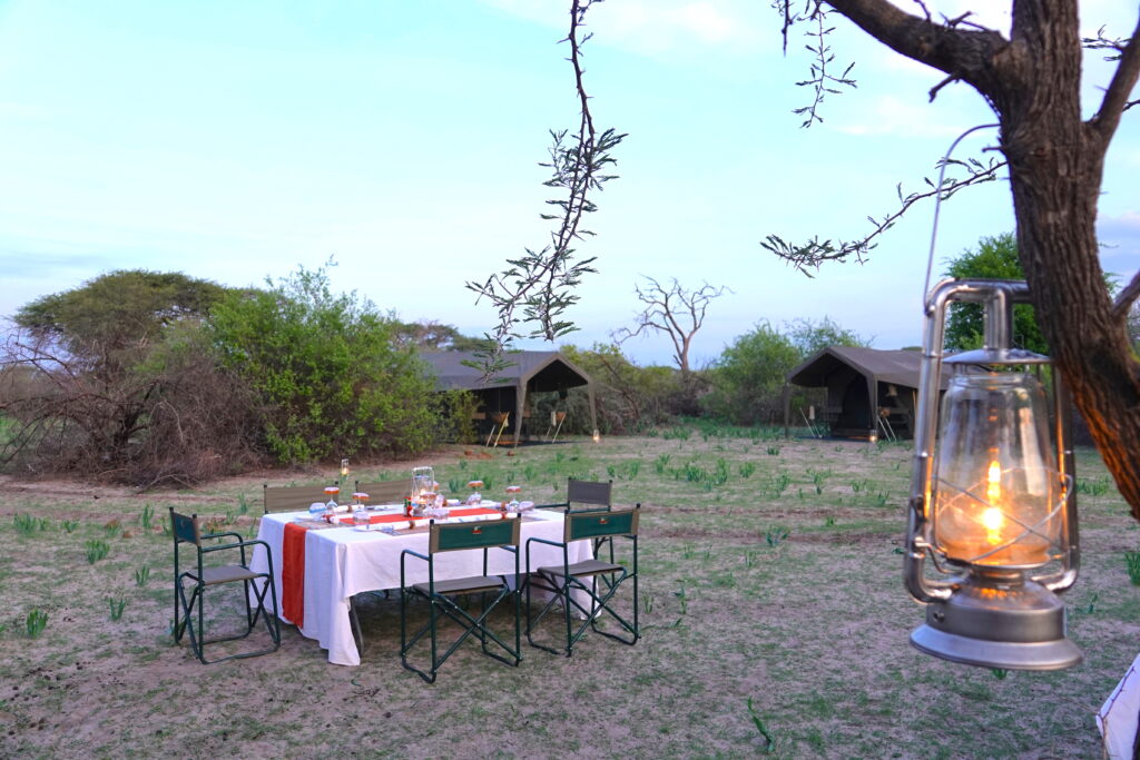 6 Days / 5 Nights Botswana Luxury Mobile Safari 7 Dinner Setup Overview