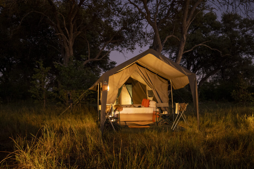 10 Days/ 9 Nights Botswana Luxury Mobile Safari 5 Guest Tent Night 2